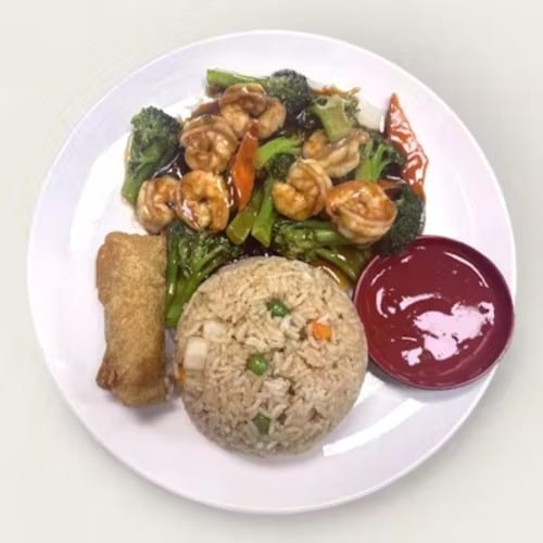 C11. Shrimp with Broccoli.