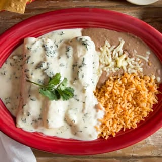 Lunch Popeye Enchiladas