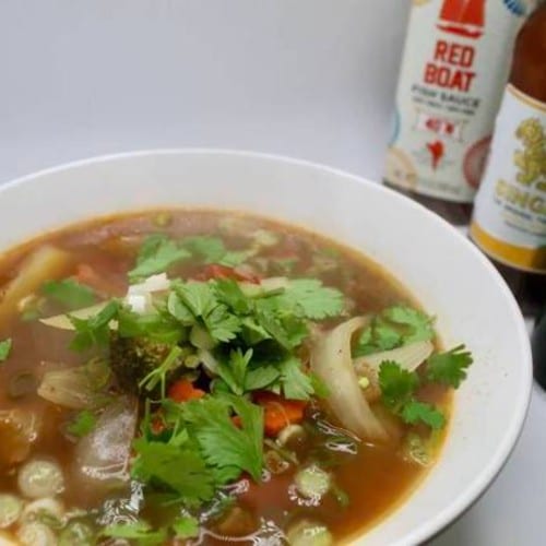 Spicy Sour Soup (Thom Yum).