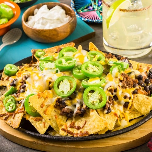 Pastor (Pork) Nachos.
