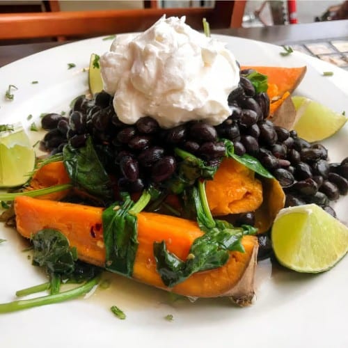 Stuffed Baked Sweet Potato.