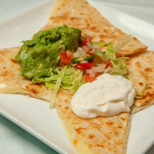 LUNCH Cheese Quesadilla.