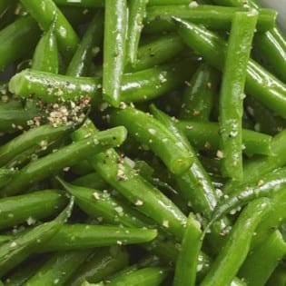 Green Beans with Smoked Bacon & Onions.