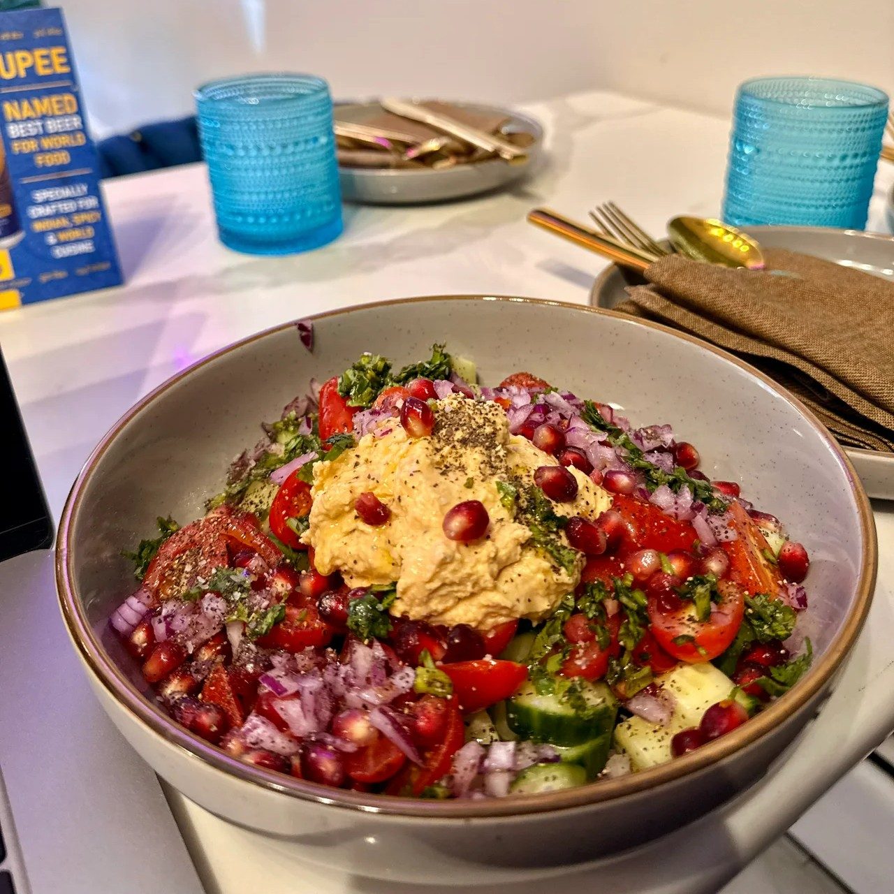 Chopped Kachumbar Salad.