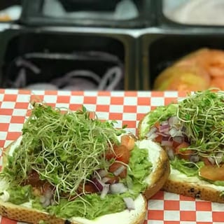 #14 Avocado Toast with Cream Cheese & Veggies