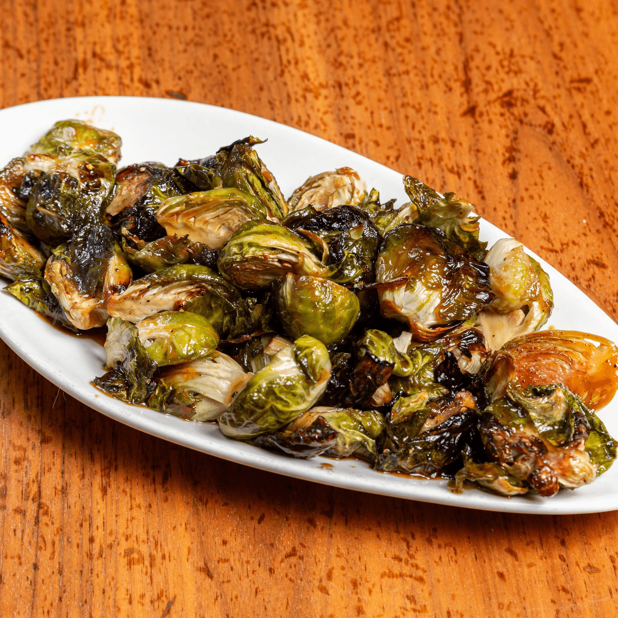 Fire Roasted Brussel Sprouts.