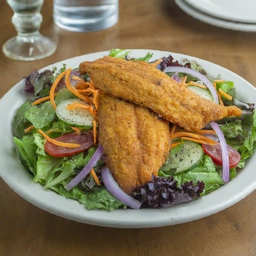 Swai Fish Salad (similar to catfish).