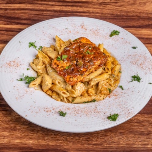 Salmon/Chicken Pasta.