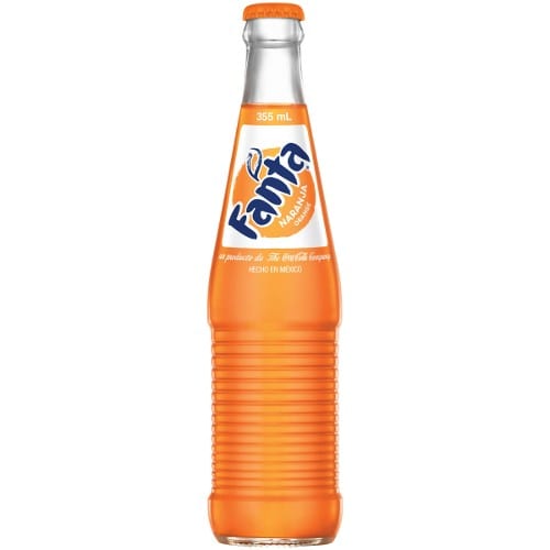 Orange Fanta Bottled Soda.