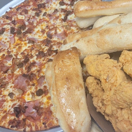 The Ultimate Family Combos  (Pizza & Tenders).
