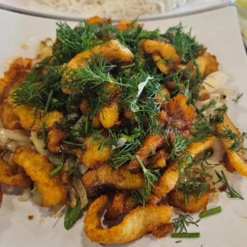 H2. Chả Cá Lã Vọng / Fried Fish with Turmeric and Dill / 炸鱼米粉).