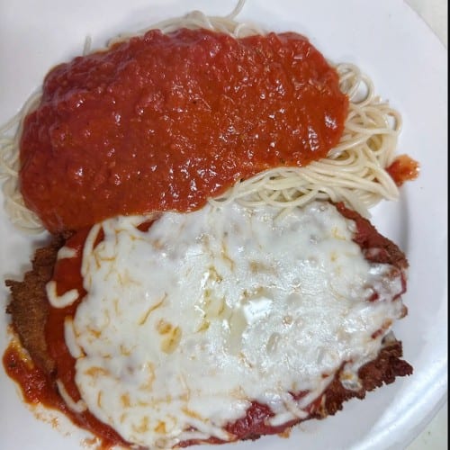 Chicken Parmigiana.