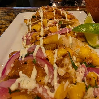 HAWAIIAN SHRIMP TACOS