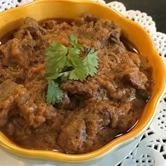 Chicken, Beef, Lamb or Goat Hyderabadi.