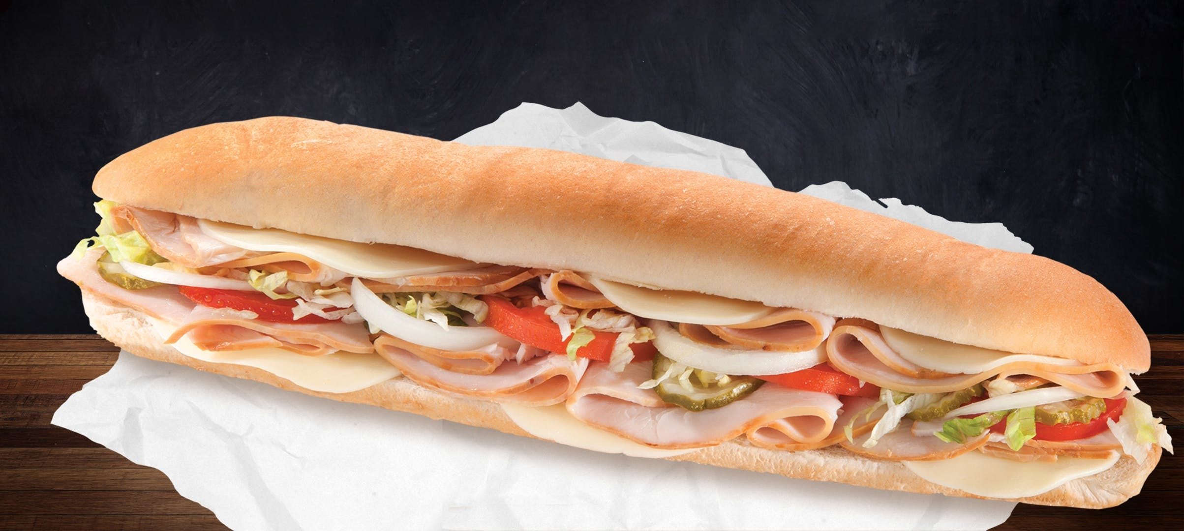 Turkey & Cheese Hoagie.