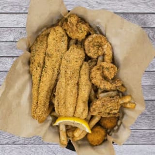 Jumbo Shrimp (8) & Catfish (2)