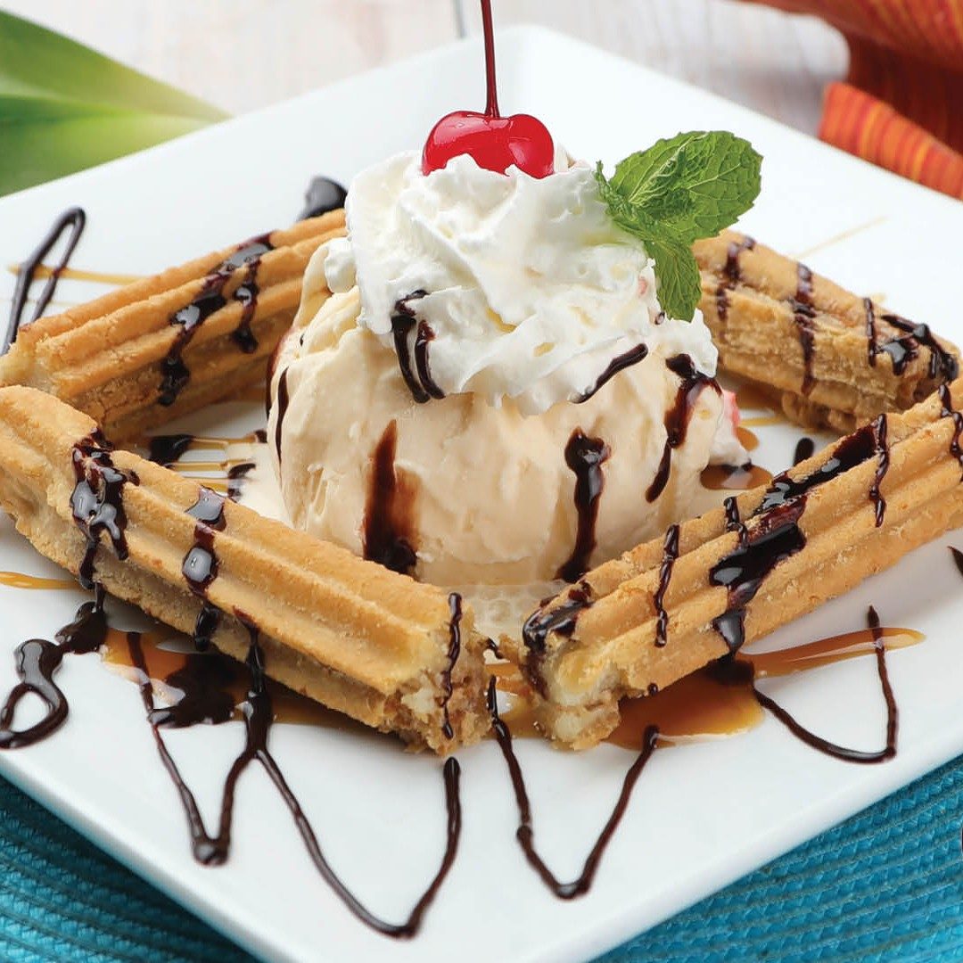 Churros w/ Ice Cream.