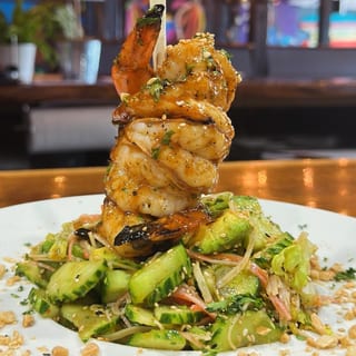 Spicy Cucumber & Shrimp Salad