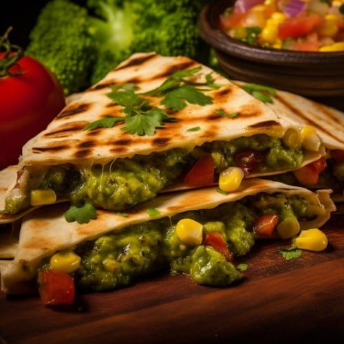 Veggie Quesadilla.