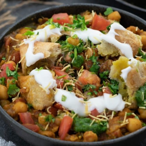 Samosa chaat.