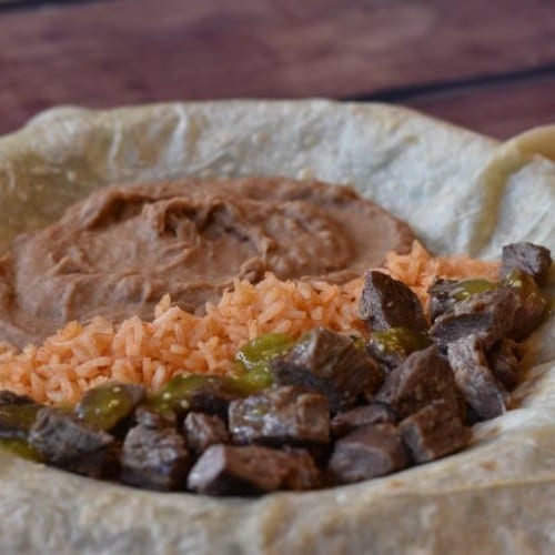 Carne Asada Burrito.