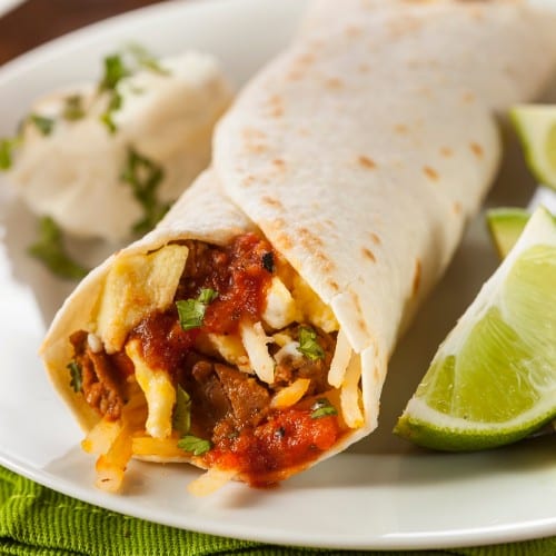 Fajita Chicken Burrito.