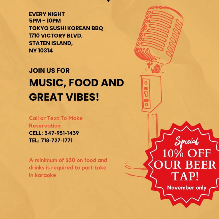 Tokyo Bistro Karaoke Presents: Karaoke Night!