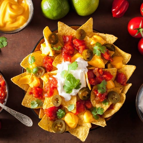 Mixtos (Mix Pork/steak) Nachos.