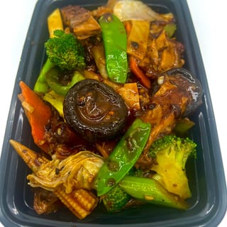 Spicy Shiitake Mushrooms with Roast Duck