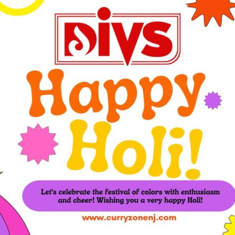 Celebrate Holi 2024 with DIVS Curry Zone