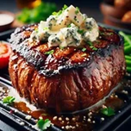 #2C- Bleu Cheese Butter Steak.