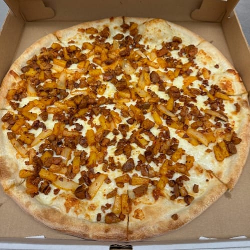 Al Pastor Pizza.