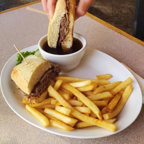 French Dip Sandwich.
