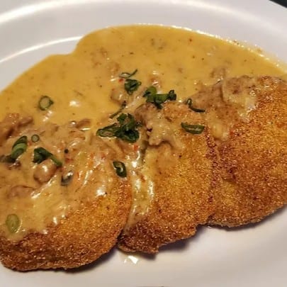 Fried green tomatoes.