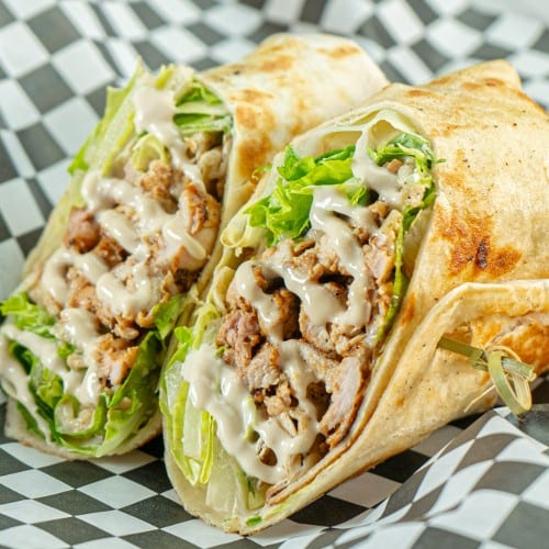 Chicken Ceasar Wrap Basket.