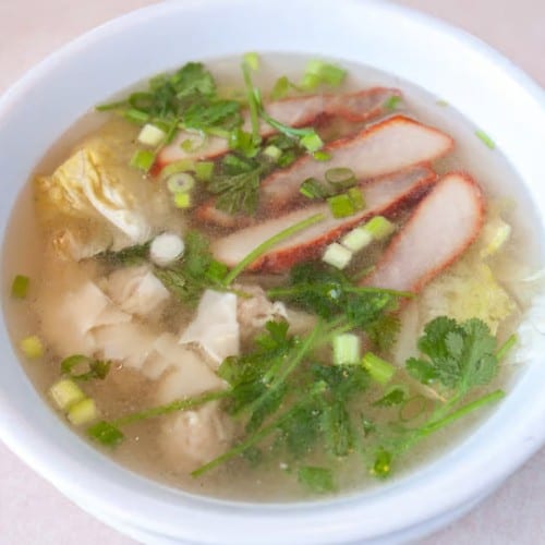 Wonton Noodle Soup.