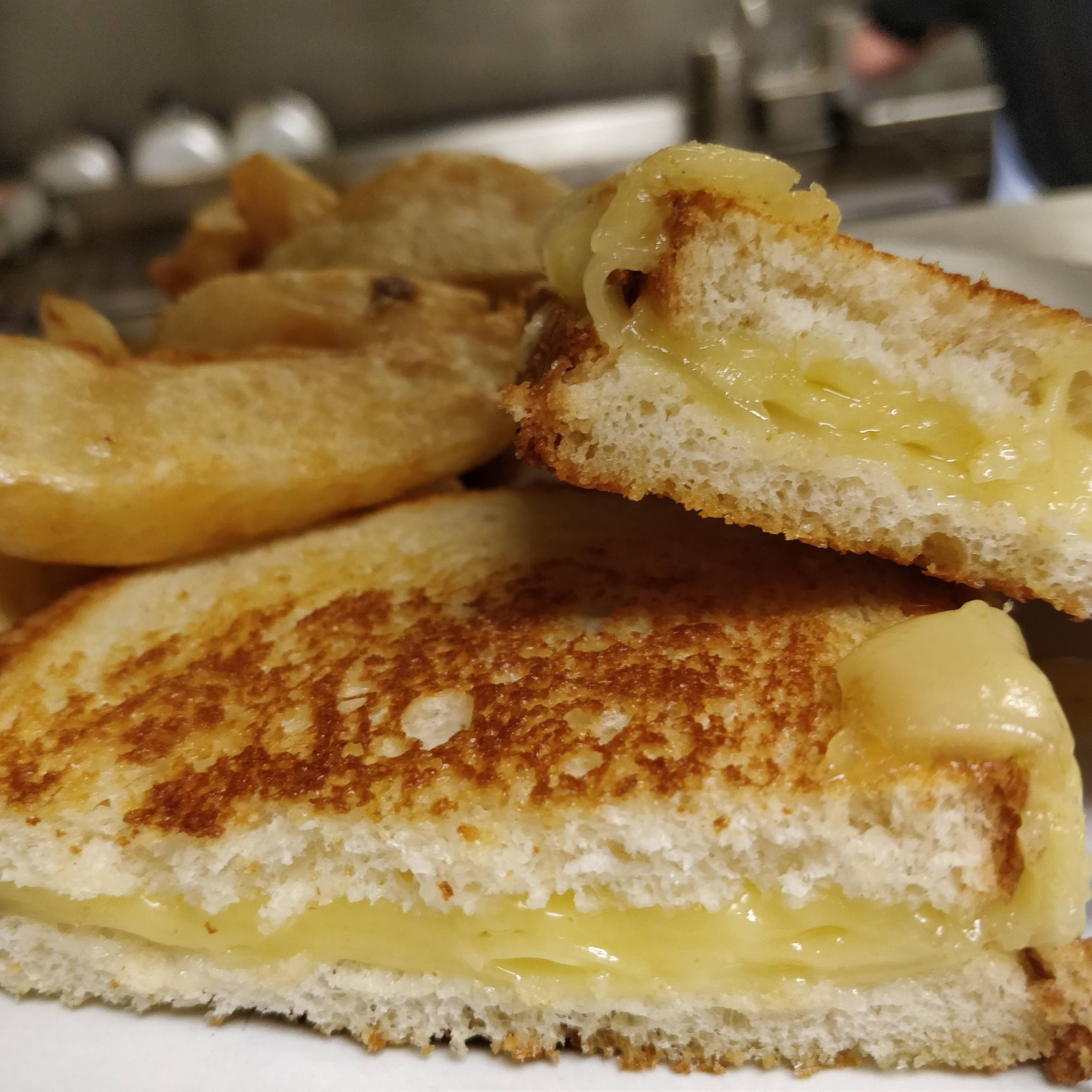 Traditional Grilled Cheese Sandwich.