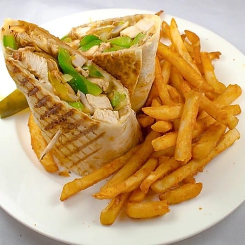 Philly Chicken Wrap Deluxe.