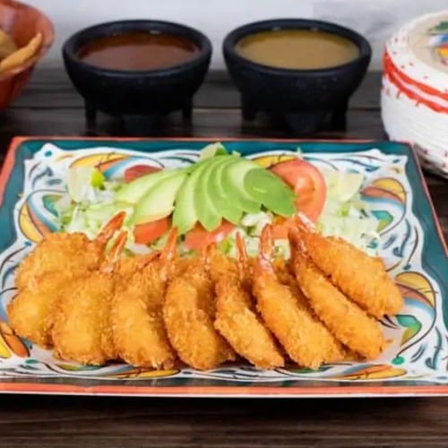 Camarones Empanizados.