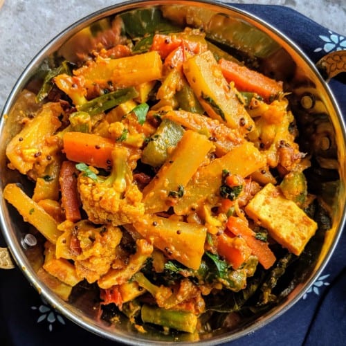 Mix Vegetable Jalfrezi.