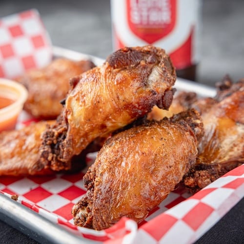 Wing (4pcs) + Fries + 24oz Soda.