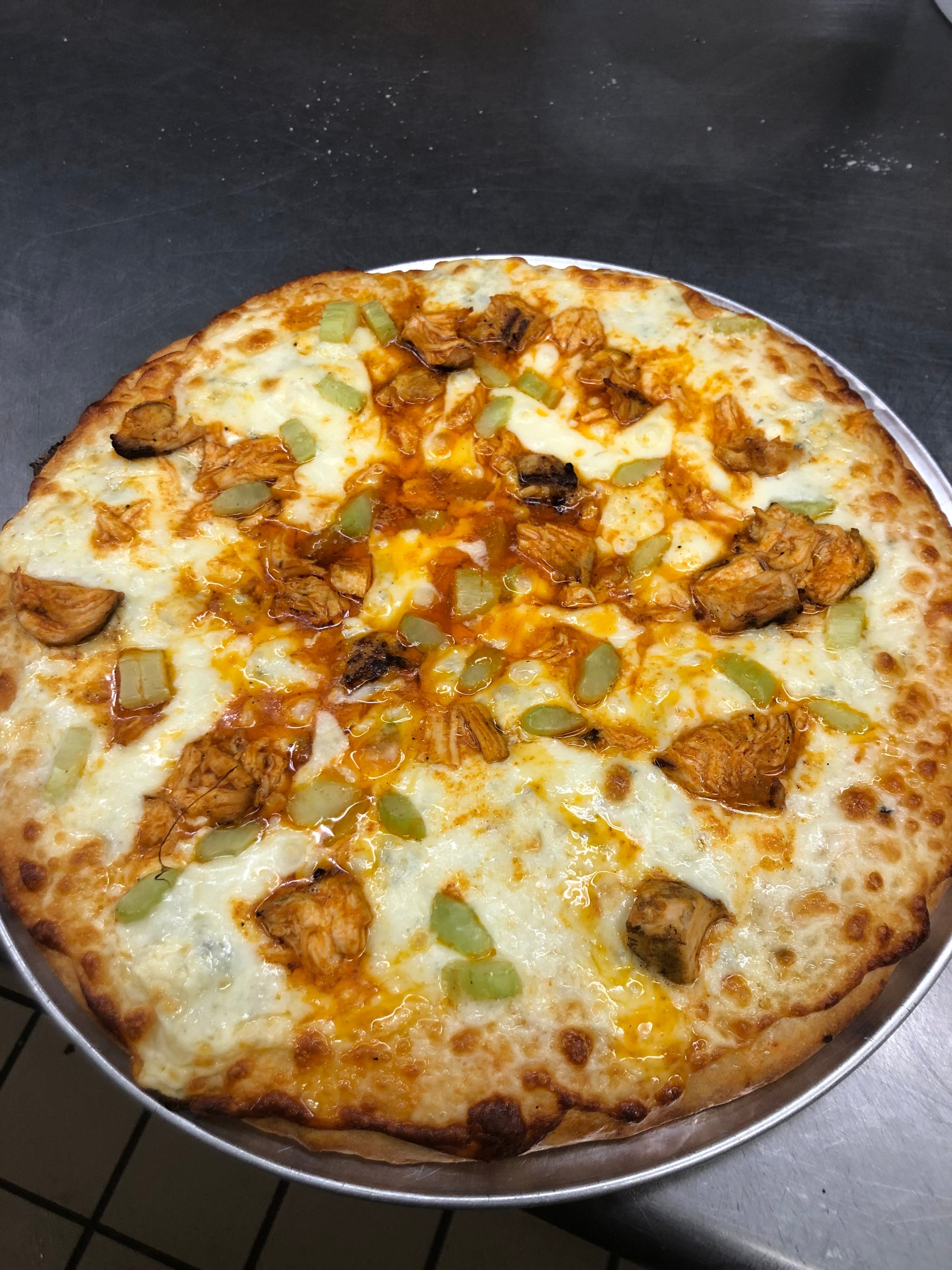 Chicken Wing Pizza.