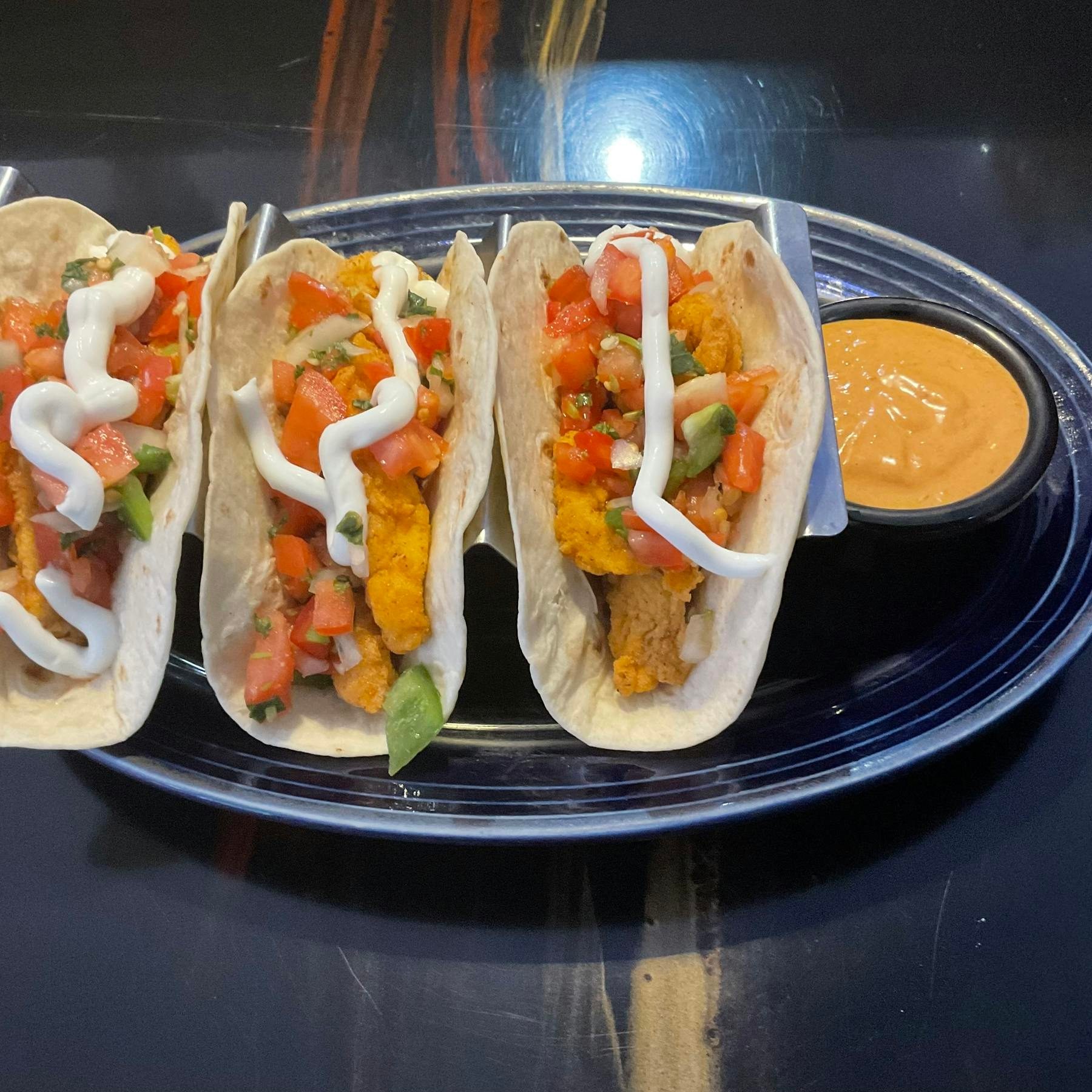 Chicken Fingers Tacos.