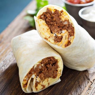 Spicy Chorizo Breakfast Burrito