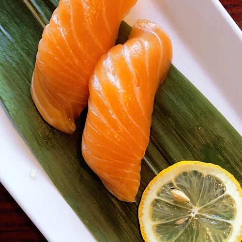 Sake/Salmon Nigiri.