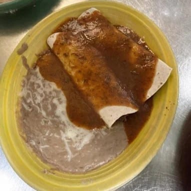 23. Two Beef Burritos & Beans.