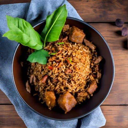 Indonesian Fried Rice (Nasi Goreng).