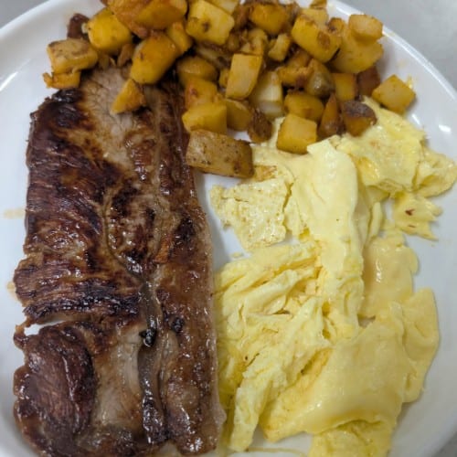 Steak and Eggs.