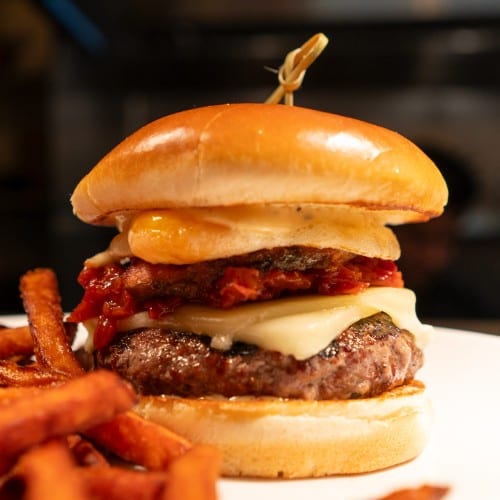 UGLY DELICIOUS CHEESEBURGER.