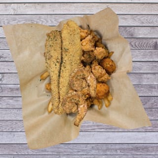 Catfish (1) Gator & Shrimp (2) Combo